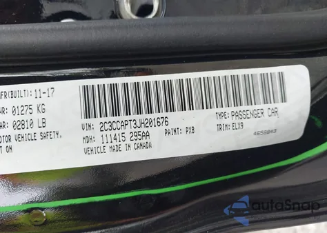 2018 Chrysler 300 300C z USA, uszkodzony, nr VIN 2C3CCAPT3JH201676